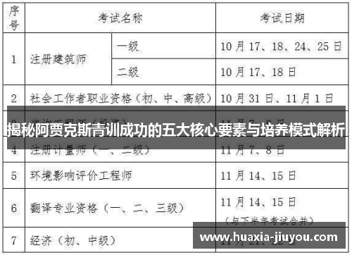 揭秘阿贾克斯青训成功的五大核心要素与培养模式解析